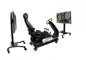 Forklift Personal Simulator - Operator Chair - Front and Rear Displays